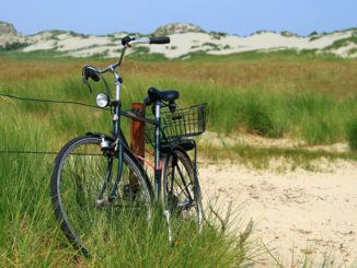 Fahrrad in den Dünen