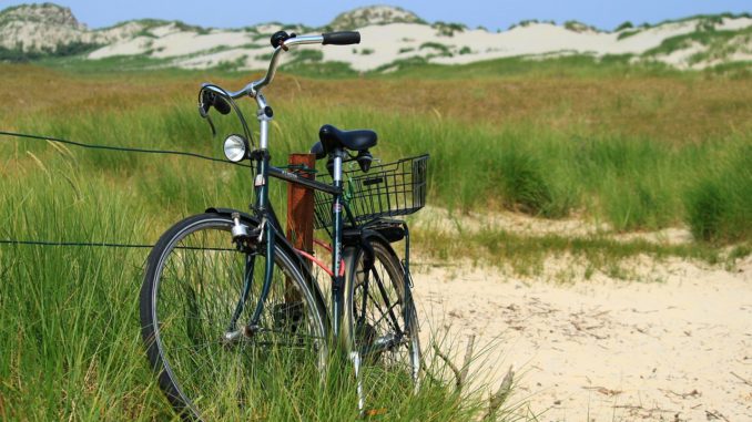 Fahrrad in den Dünen