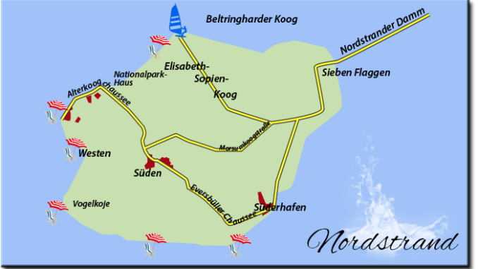 Karte von Nordstrand