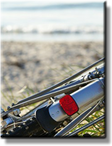 Fahrrad am Strand