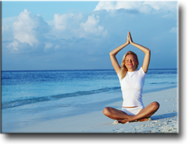 Yoga am Strand