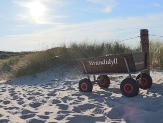 Nordseeinseln Urlaub mit Bollerwagen