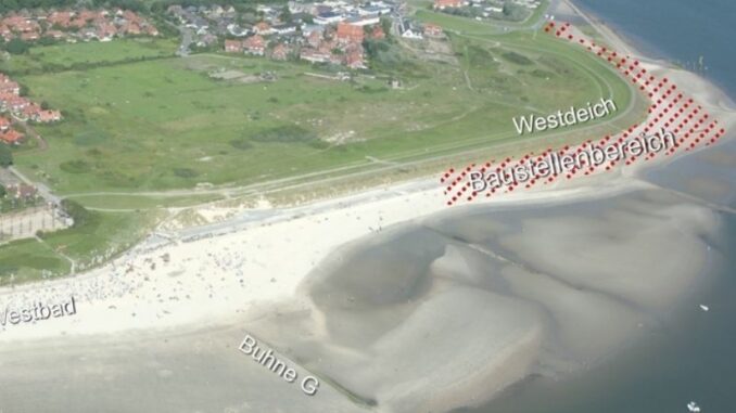 Verstärkung des Westdeichs auf Norderney wird fortgesetzt